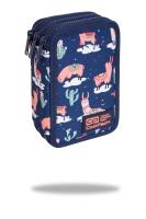 Opakowanie Piórnik coolpack potrójny z wyposażeniem jumper 3 llamas