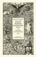 Opakowanie Polskie Tradycje Ezoteryczne 1890-1939 Tom I Teozofia i antropozofia