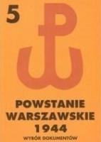 Okładka książki Powstanie Warszawskie 1944 T.5