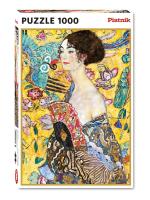 Puzzle - 1000 Klimt, Dama z Wachlarzem PIATNIK. Wydawca: Piatnik. SmakLiter.pl Opakowanie Puzzle - 1000 Klimt, Dama z Wachlarzem PIATNIK