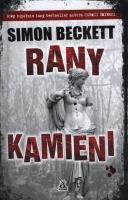 RANY KAMIENI. Autor: Beckett Simon. SmakLiter.pl Okładka książki RANY KAMIENI