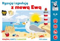 Okładka książki Rysuję i zgaduję z mewą Ewą Kapitan Nauka