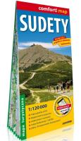 Okładka książki Sudety laminowana mapa turystyczna 1:120 000