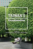 Okładka książki Taiwan’s Exceptionalism