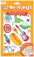 Tatuaże zmywalne Tattoo Palooza - Bazgroły zeszyt. Wydawca: Kolorowe Baloniki. SmakLiter.pl Opakowanie Tatuaże zmywalne Tattoo Palooza - Bazgroły zeszyt