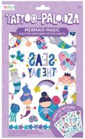 Tatuaże zmywalne Tattoo Palooza - Syrenki. Wydawca: Kolorowe Baloniki. SmakLiter.pl Opakowanie Tatuaże zmywalne Tattoo Palooza - Syrenki