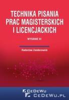 Technika pisania prac magisterskich i licencj.. Autor: Zenderowski Radosław. SmakLiter.pl Okładka książki Technika pisania prac magisterskich i licencj.