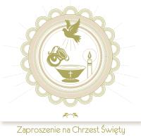 Opakowanie ZAPROSZENIE CHRZEST ZKW CHR 40970 POL MAK