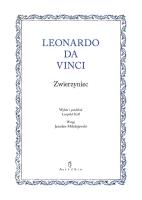 Zwierzyniec. Autor: LEONARDO DA VINCI. SmakLiter.pl Okładka książki Zwierzyniec