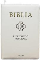 Okładka książki Biblia pierwszego Kościoła z paginat. biała