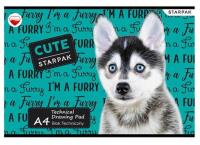 Blok techniczny biały Pieski  A4/10k Starpak. Wydawca: Freeway. SmakLiter.pl Opakowanie Blok techniczny biały Pieski  A4/10k Starpak