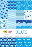 Opakowanie Blok z motywami Blue A4/15ark HAPPY COLOR