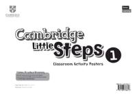 Cambridge Little Steps 1 Classroom Activity Posters. Wydawca: Cambridge University Press. SmakLiter.pl Opakowanie Cambridge Little Steps 1 Classroom Activity Posters
