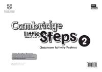 Cambridge Little Steps 2 Classroom Activity Posters. Wydawca: Cambridge University Press. SmakLiter.pl Opakowanie Cambridge Little Steps 2 Classroom Activity Posters