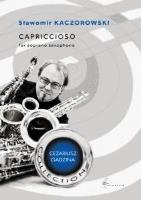 Capriccioso na saksofon sopranowy. Autor: Sławomir Kaczorowski. SmakLiter.pl Okładka książki Capriccioso na saksofon sopranowy