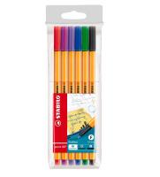 Opakowanie Cienkopis Point 5+1 kolor etui STABILO