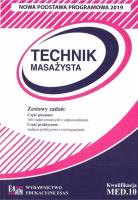 Egzamin zawodowy. Technik masażysta. Autor: Monika Gwardzik, Dominik Zakrzewski. SmakLiter.pl Okładka książki Egzamin zawodowy. Technik masażysta