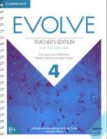 Evolve 4 Teacher's Edition with Test Generator. Autor: Speck Chris, Robertson Lynne, Shannon Deborah, Simpson Katy. SmakLiter.pl Okładka książki Evolve 4 Teacher's Edition with Test Generator