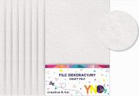 Filc dekoracyjny biały YNJ NOSTER. Wydawca: Noster. SmakLiter.pl Opakowanie Filc dekoracyjny biały YNJ NOSTER