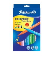Flamastry Colorella Pędzelkowe 10 kolorów. Wydawca: Pelikan. SmakLiter.pl Opakowanie Flamastry Colorella Pędzelkowe 10 kolorów