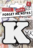 Opakowanie Forget me sticky notes kart samoprzylepne litera K
