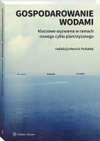 Gospodarowanie wodami. Autor: Pchałek Marcin. SmakLiter.pl Okładka książki Gospodarowanie wodami