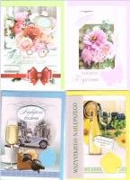 Opakowanie Karnet B6 z nakjejką. Srdeczne życzenia (10szt)MIX