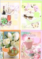 Opakowanie Karnet B6 z nakjejką.Urodziny (10szt) MIX