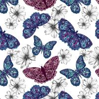 Opakowanie Karnet kwadrat CL0407 Etniczne motyle