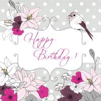 Opakowanie Karnet Swarovski kwadrat CL1501 Urodziny kwiaty