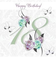 Karnet Swarovski kwadrat CL1618 Urodziny 18. Wydawca: Clear Creations. SmakLiter.pl Opakowanie Karnet Swarovski kwadrat CL1618 Urodziny 18