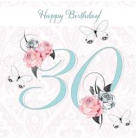 Opakowanie Karnet Swarovski kwadrat CL1630 Urodziny 30