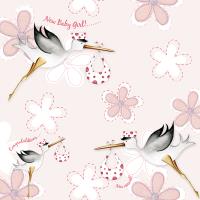 Opakowanie Karnet Swarovski kwadrat PF11 Narodziny bociany dz