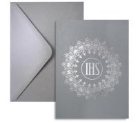 Opakowanie Kartka komunijna Hostia srebrna