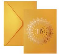 Opakowanie Kartka komunijna Hostia złota