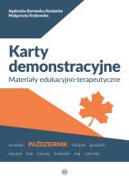 Karty demonstracyjne Październik. Autor: Agnieszka Borowska-Kociemba, Małgorzata Krukowska. SmakLiter.pl Okładka książki Karty demonstracyjne Październik