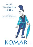 Komar. Autor: Anna Magdalena Jasek. SmakLiter.pl Okładka książki Komar