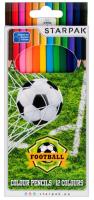 Opakowanie Kredki ołówkowe 12 kolorów Football