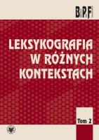 Okładka książki Leksykografia w różnych kontekstach