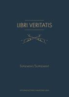 Okładka książki Libri Veritatis Atanazego Raczyńskiego / Von  Athanasius  Raczyński Suplement / Supplement
