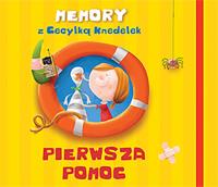 Memory z Cecylką Knedelek. Pierwsza pomoc. Autor: Krzyżanek Joanna, Wiewiurka Zenon. SmakLiter.pl Okładka książki Memory z Cecylką Knedelek. Pierwsza pomoc