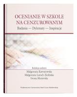 Ocenianie w szkole na cenzurowanym. Autor: Latoch-Zielińska Małgorzata. SmakLiter.pl Okładka książki Ocenianie w szkole na cenzurowanym