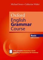 Oxford English Grammar Course Basic with key. Autor: Catherine Walter, Swanwick Michael. SmakLiter.pl Okładka książki Oxford English Grammar Course Basic with key