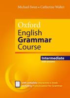 Oxford English Grammar Course Interm with key. Autor: Swanwick Michael, Catherine Walter. SmakLiter.pl Okładka książki Oxford English Grammar Course Interm with key