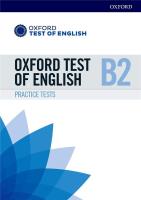 Okładka książki Oxford Test of English B2 Practice Tests