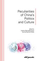 Peculiarities of China's Politics and Culture. Autor: Joanna Marszałek-Kawa (red.), Kamila Rezmer - Płotka. SmakLiter.pl Okładka książki Peculiarities of China's Politics and Culture
