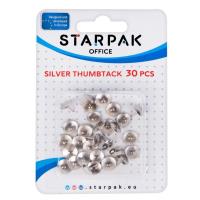 Opakowanie Pinezki srebrne 30szt