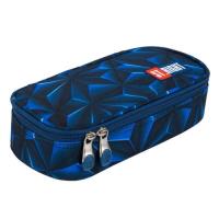 Opakowanie Piórnik saszetka usztywniona z wewnętrzną klapką PC2 Granatowa abstrakcja 3D