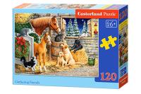 Puzzle 120 el.:Gathering Friends/ B-13340. Autor: Castor. SmakLiter.pl Okładka książki Puzzle 120 el.:Gathering Friends/ B-13340