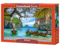 Puzzle 1500 Piękna zatoka w Tajlandii. Wydawca: CASTOR. SmakLiter.pl Opakowanie Puzzle 1500 Piękna zatoka w Tajlandii